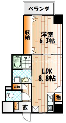 クレスト南小倉  間取り