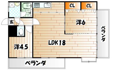 福岡県北九州市門司区上馬寄２丁目 間取り