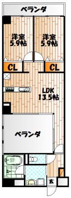 KSKコアプレイス門司港Ⅱ 間取り