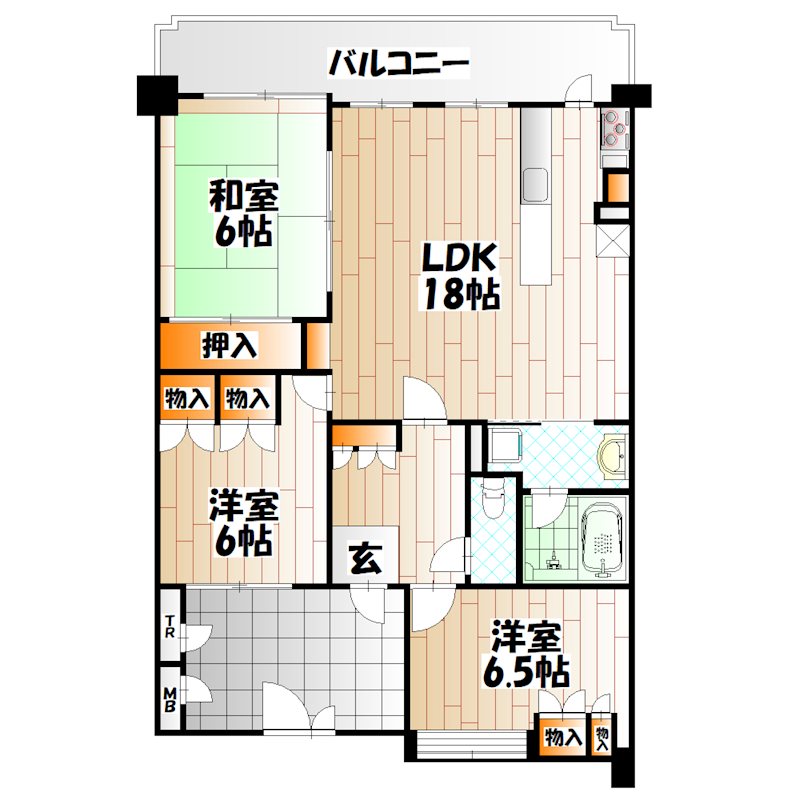 アーティックスエグゼ足原 間取り