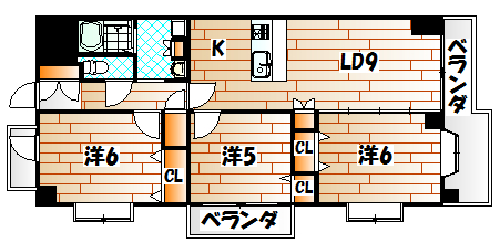 ニューリバー八幡 間取り