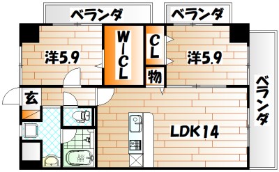 THE SQUARE・Club Residence  間取り