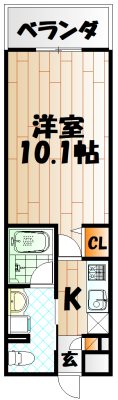 ニシコービルディング門司 間取り