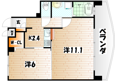 サンシャインプリンセス　北九州  間取り