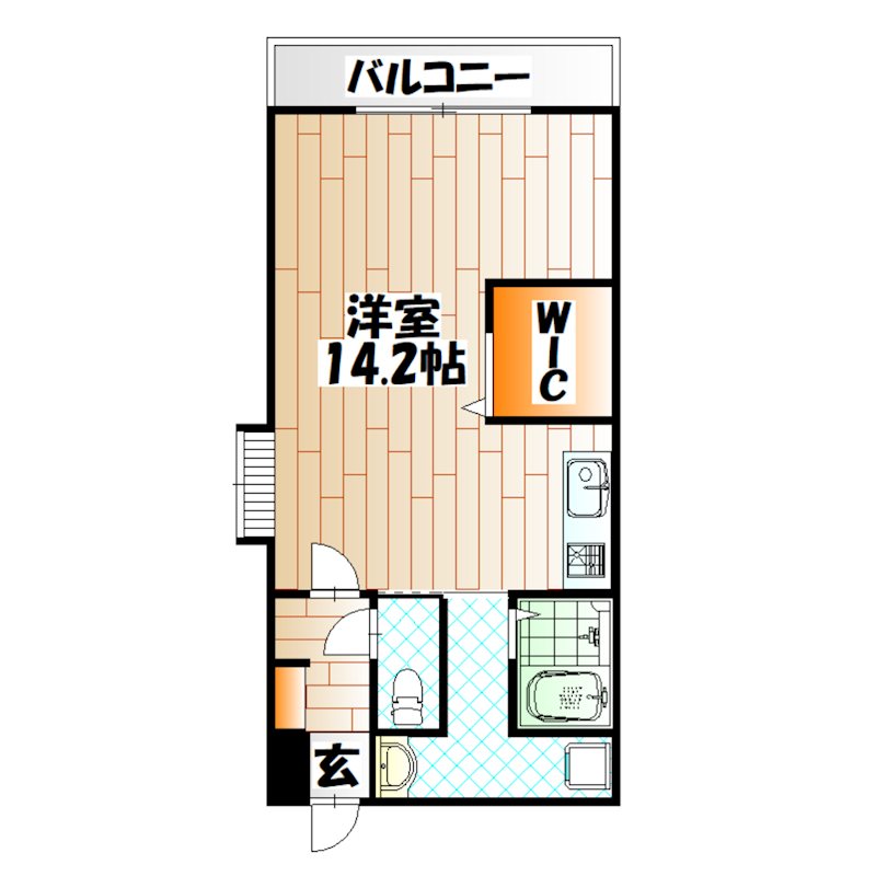 ウィングス片野Ⅰ 間取り