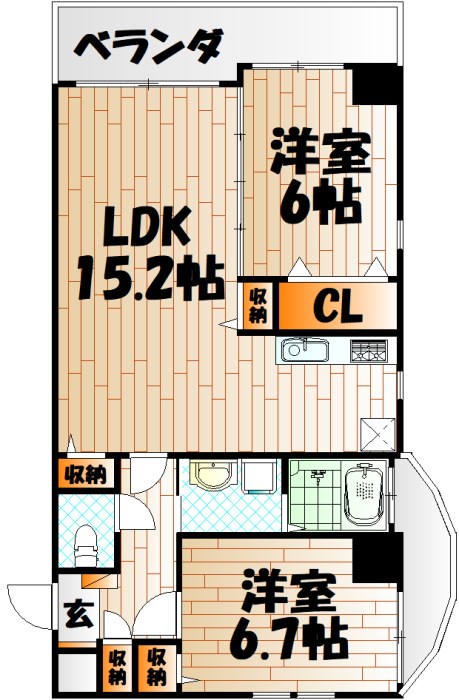 サンシャインⅣ   間取り
