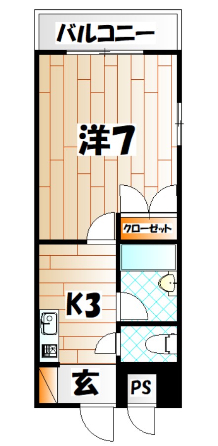 トーケン設計戸畑駅前Ⅱ 間取り