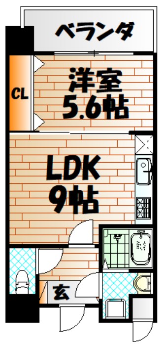 竪町センタービル 間取り