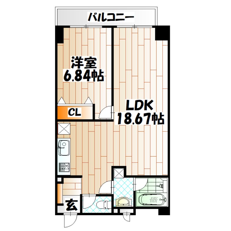 タカフジ・アパートメント  間取り