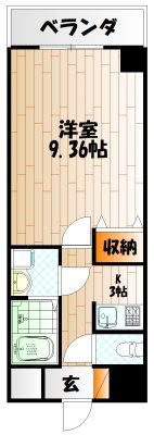ベルガモット門司駅前  間取り