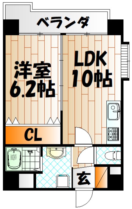 FORTUNATE砂津  間取り