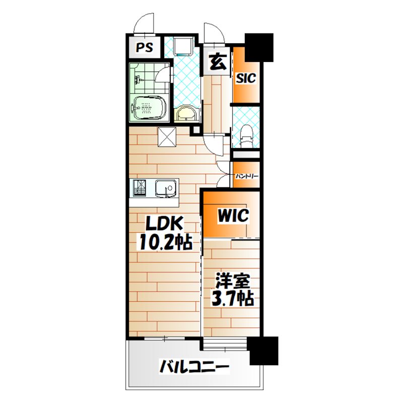 ヒルクレスト片野グランデⅠ 間取り