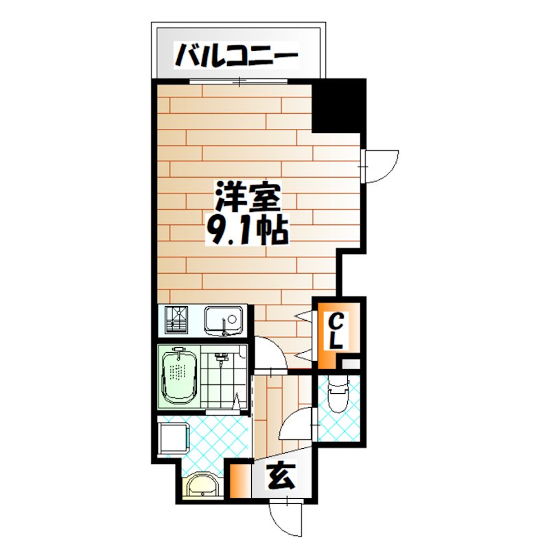 ベルガ南小倉  間取り