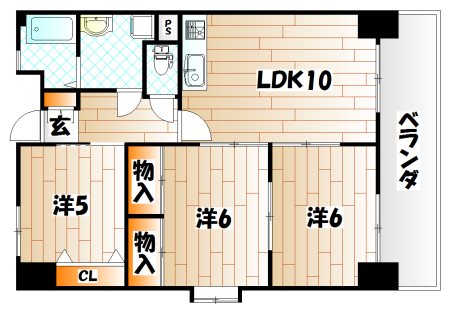 イエローマンション小倉  間取り