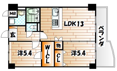 クルーズロワ天籟寺  間取り