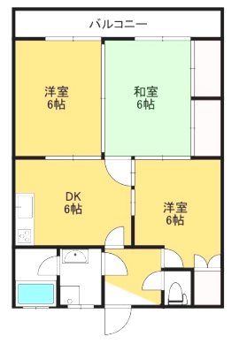 レジデンス竪林   間取り