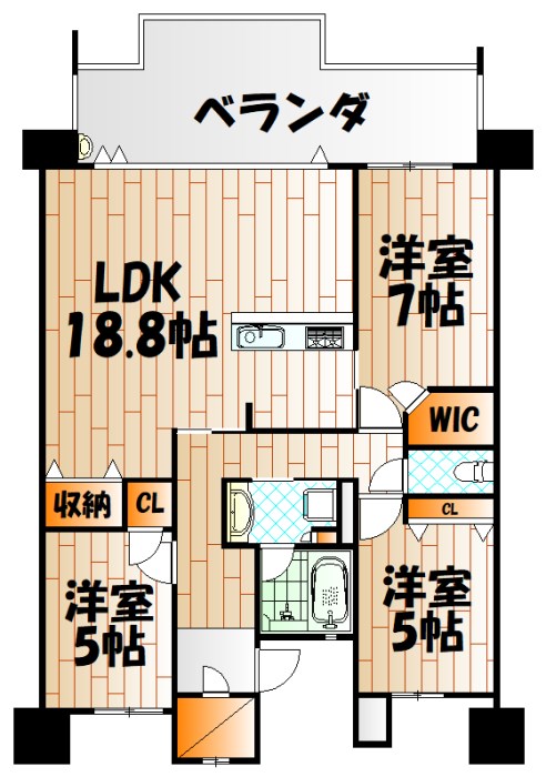 サンパーク守恒テラス 間取り