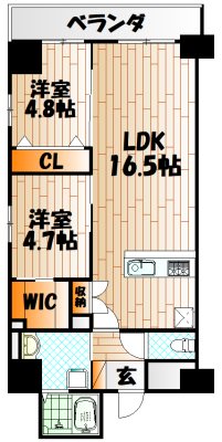 エルザグランツ中津口 間取り