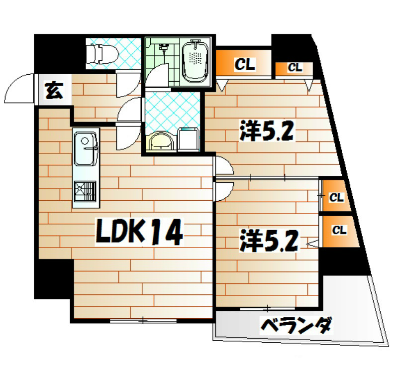 オールセインツ    間取り