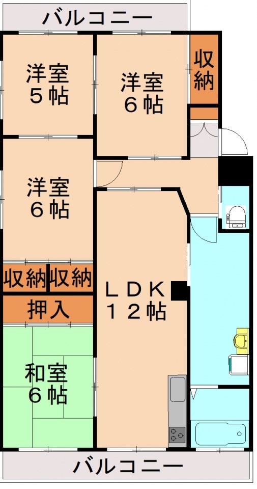 パークハイツ妙見   間取り