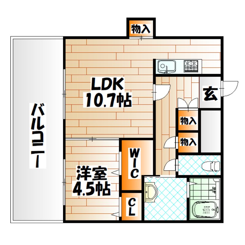 フェリシエ三萩野   間取り
