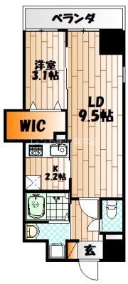 シェーナ下到津  間取り