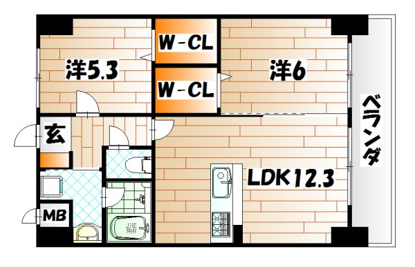 THE SQUARE・Platinum Residence 間取り