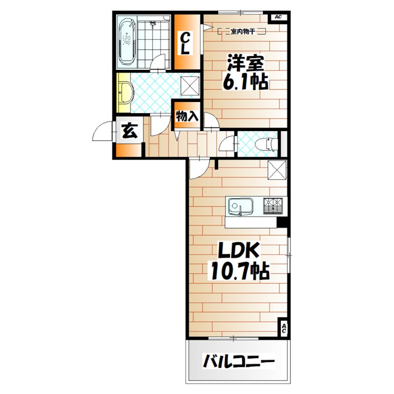 Nest　Piece原町 間取り