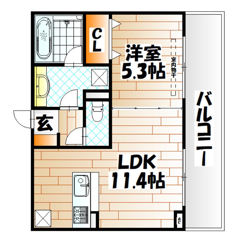 Nest　Piece原町 間取り