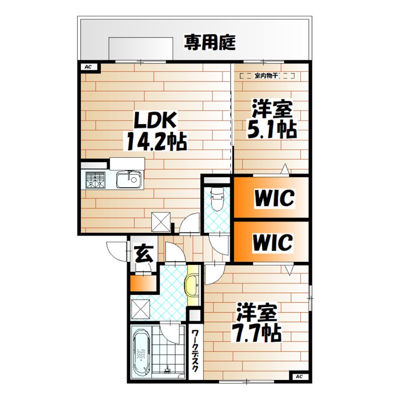 Nest　Piece原町 間取り