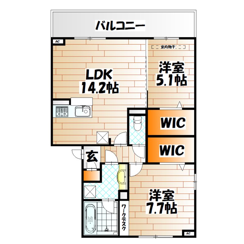 Nest　Piece原町 間取り