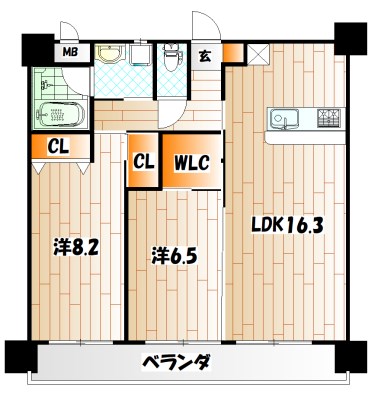 フェルト1021  間取り