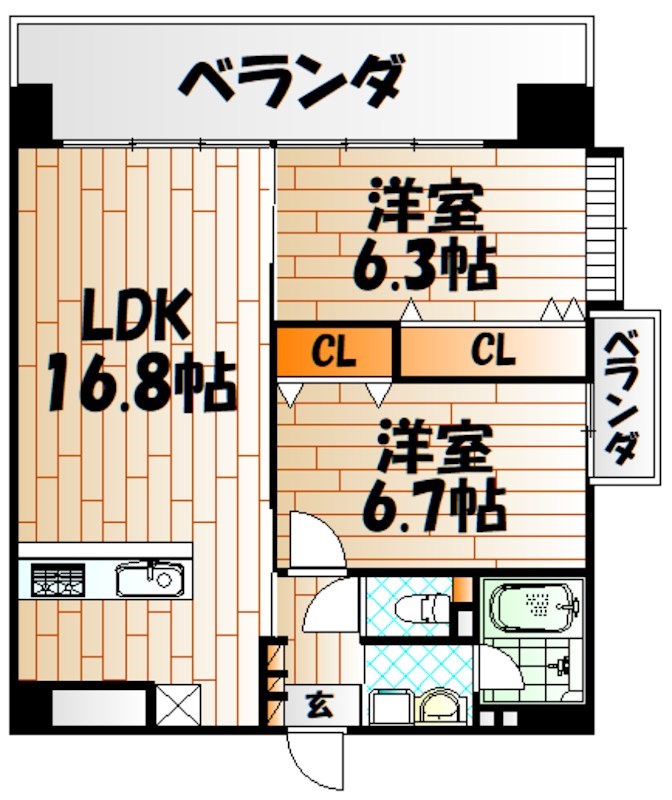 フェルト1021  間取り