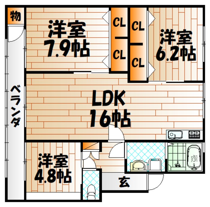フェルト130  間取り