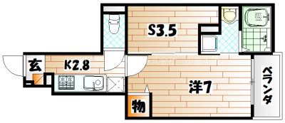 オーブアビタシオン Ⅱ番館  間取り