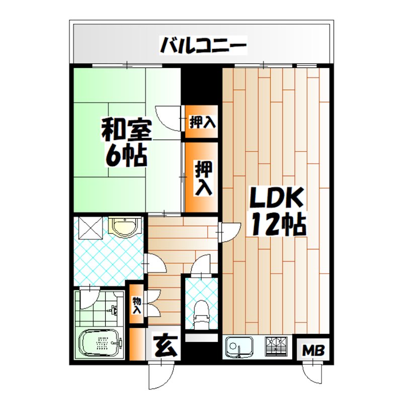 アンビエント小倉　B棟  間取り