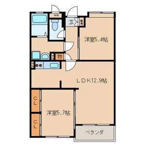 高峰ポロニア  間取り