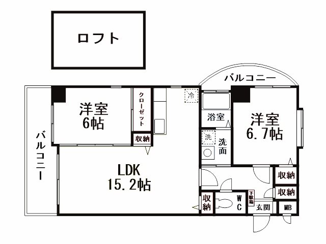 サンシャインⅣ   間取り