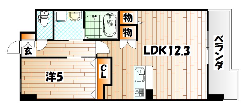 REGARIA KOKURAKITA CENTER PLACE 間取り