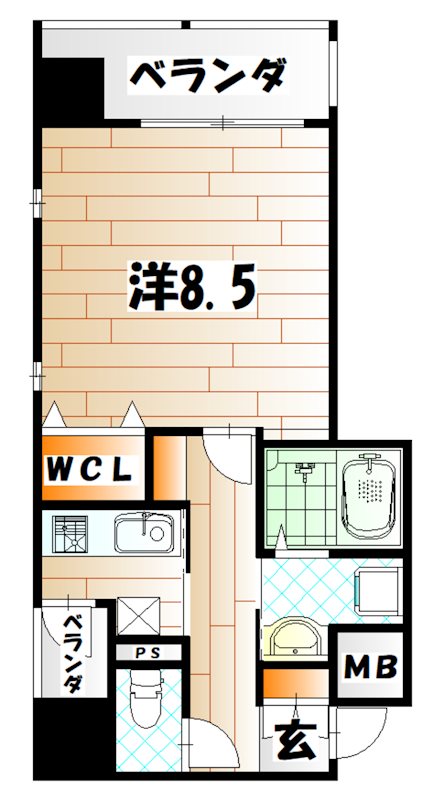 アースコートYｓシティ片野新町 間取り