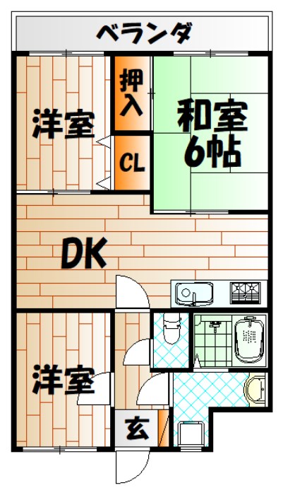 ロワールマンション小倉赤坂 間取り