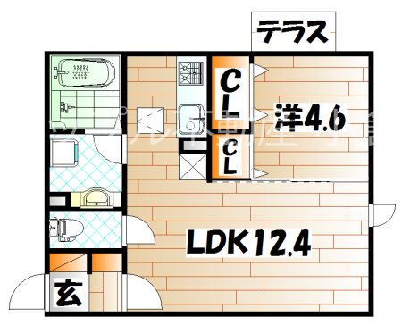 Polonia　Matsubara　Ａ棟  間取り