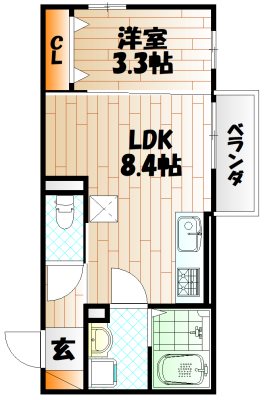 ヴェラ下富野  間取り