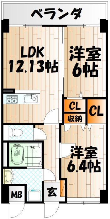メディアパークⅧ   間取り