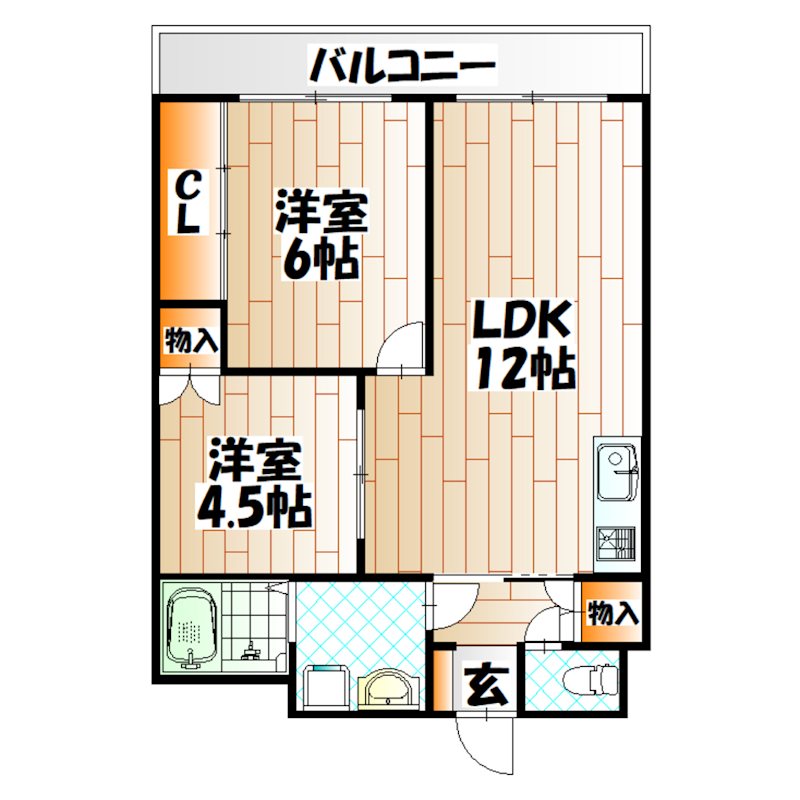 黄金ハイツ 間取り