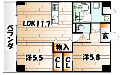 プランドール一枝  間取り