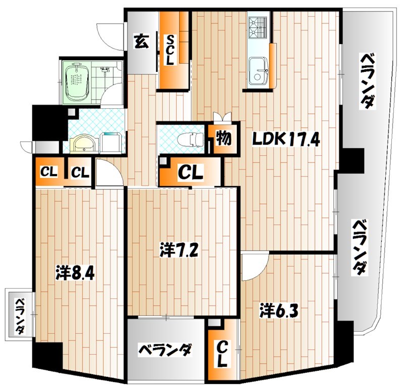 ラフィーネ上葛原  間取り