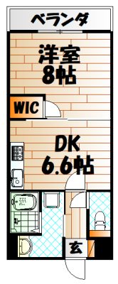 ウィングス片野Ⅱ  間取り