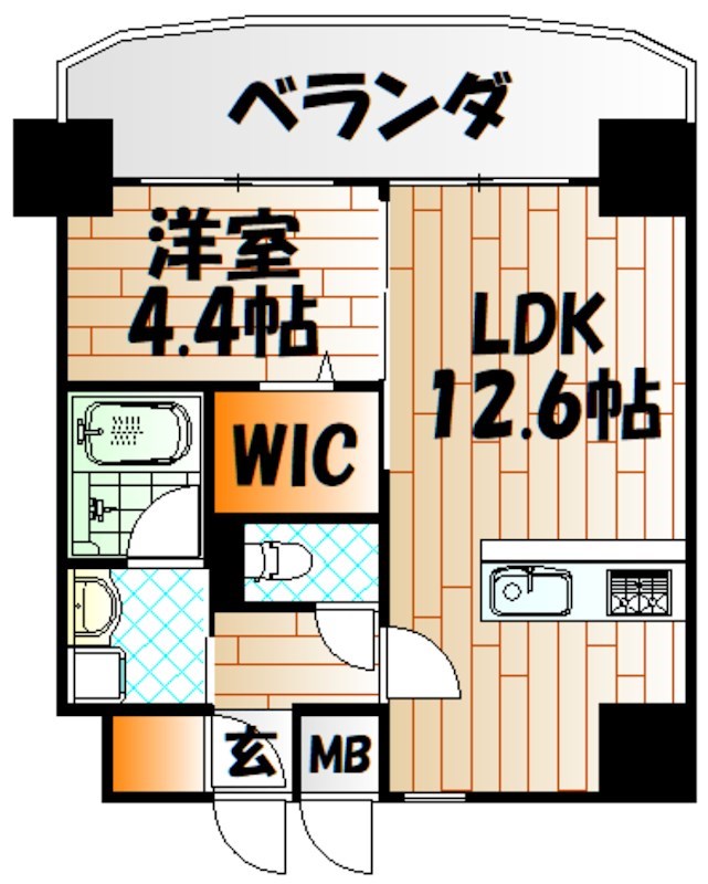 プレジデンス　ざ・旦過 間取り
