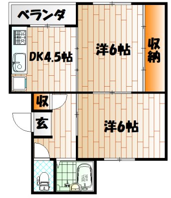 ヴィラナリー門司4棟 間取り